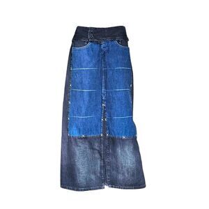 marithe + francois girbaud denim maxi skirt